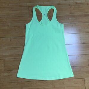 Like New Lululemon Neon Green Racerback Tank Top